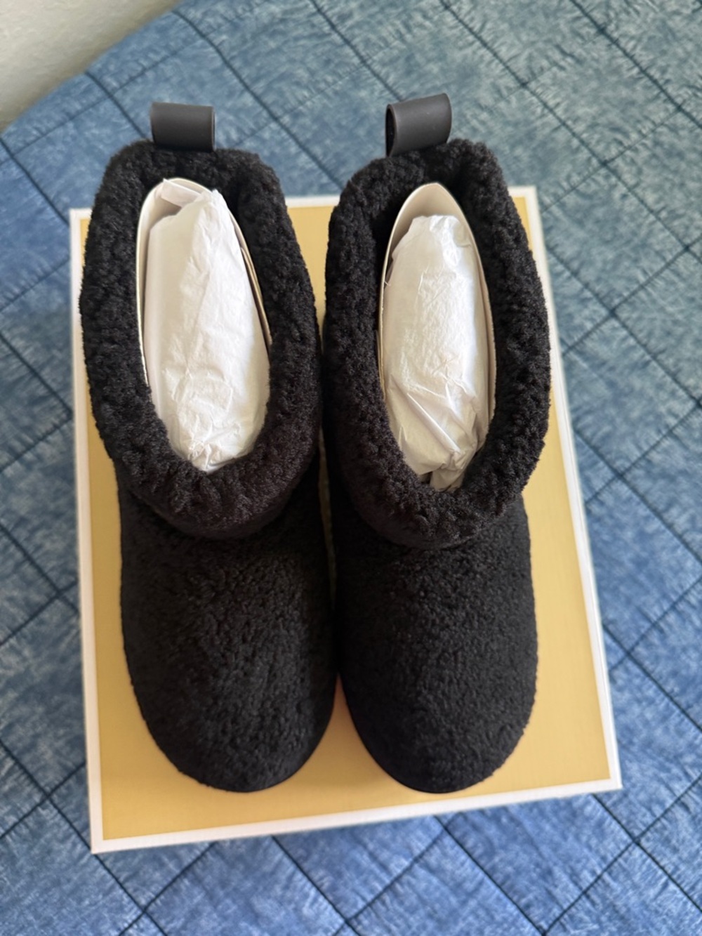 Winnie Faux Shearling Boot in Black - Picture 3 of 6